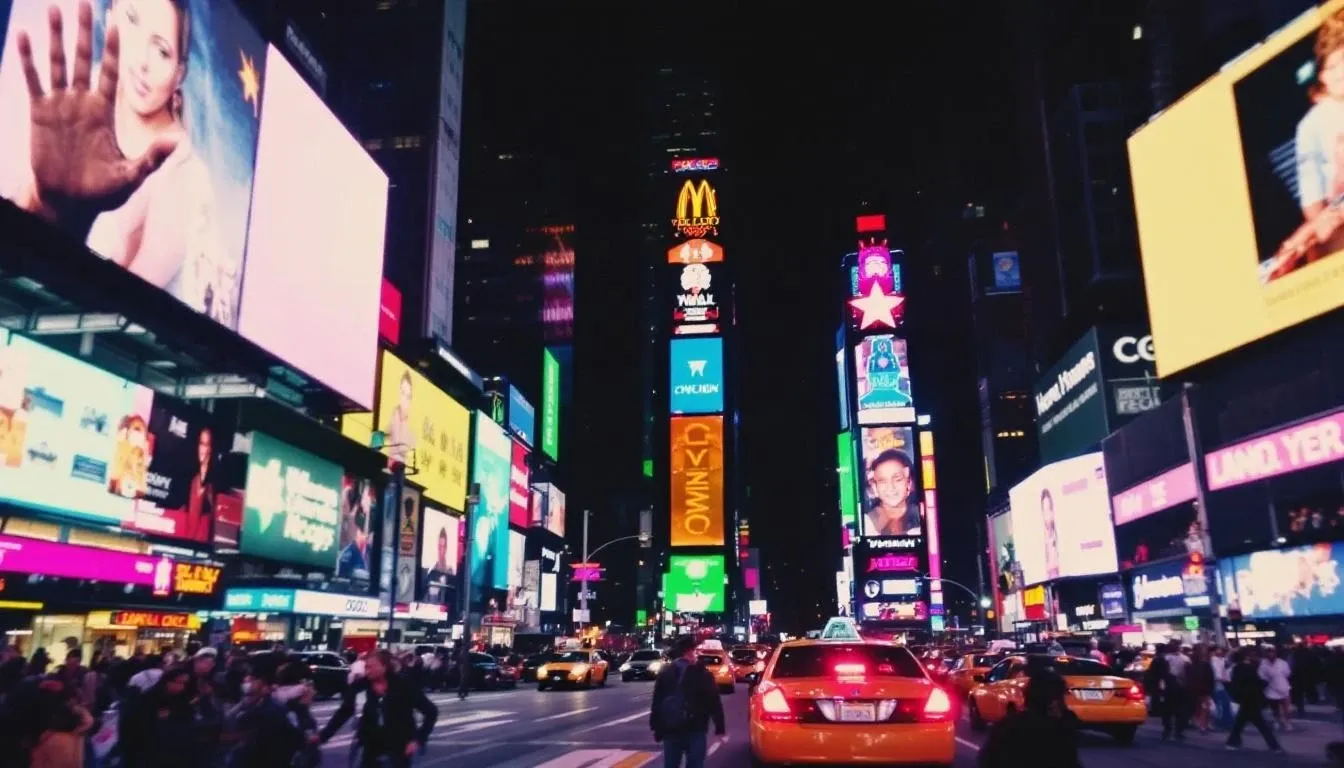 Times Square Night - filming location in New York