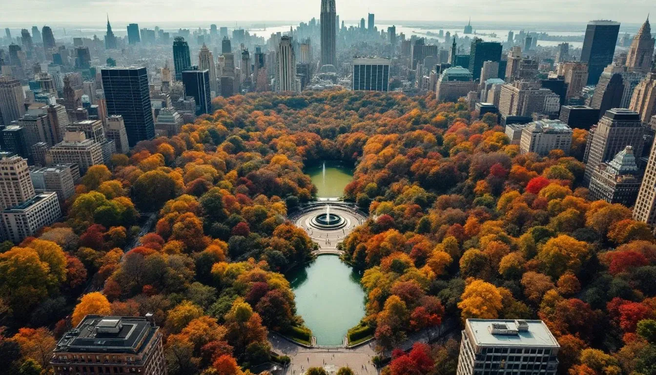 Central Park Aerial - filming location in New York
