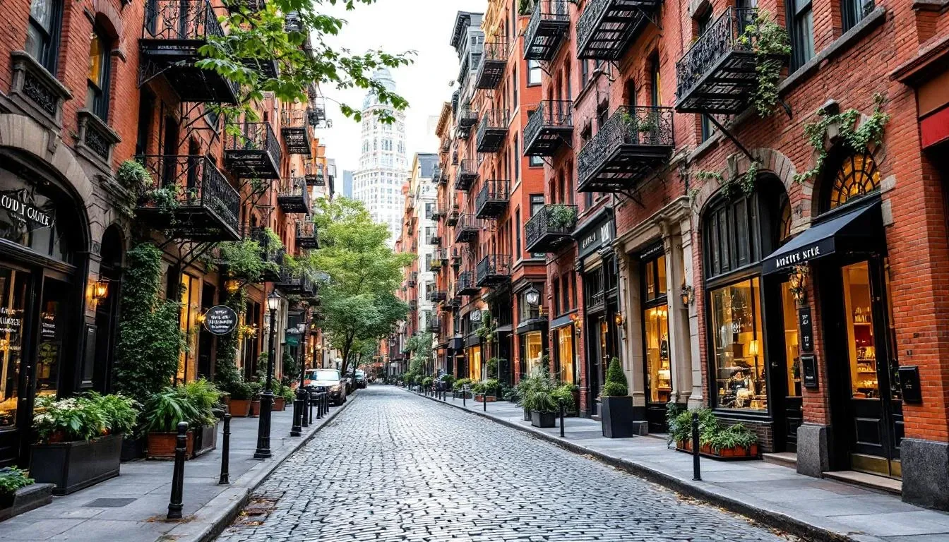 Filming location in New York